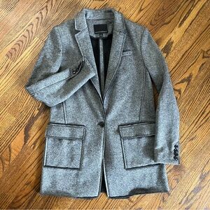 Banana Republic Raw Edge Wool Blend Blazer Coat